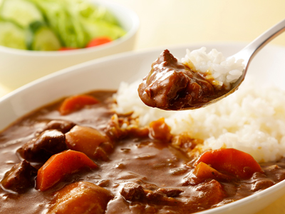 カレーに混ぜて